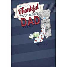 Thankful You Are My Dad Me to You Bear Father Day Card Image Preview